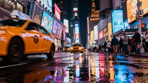 Times Square nighttime neon cityscape