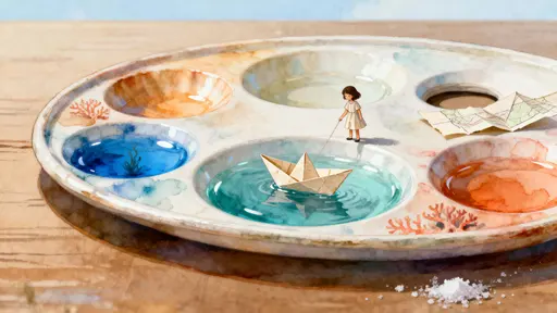 Tiny Girl Sailing Palette Oceans