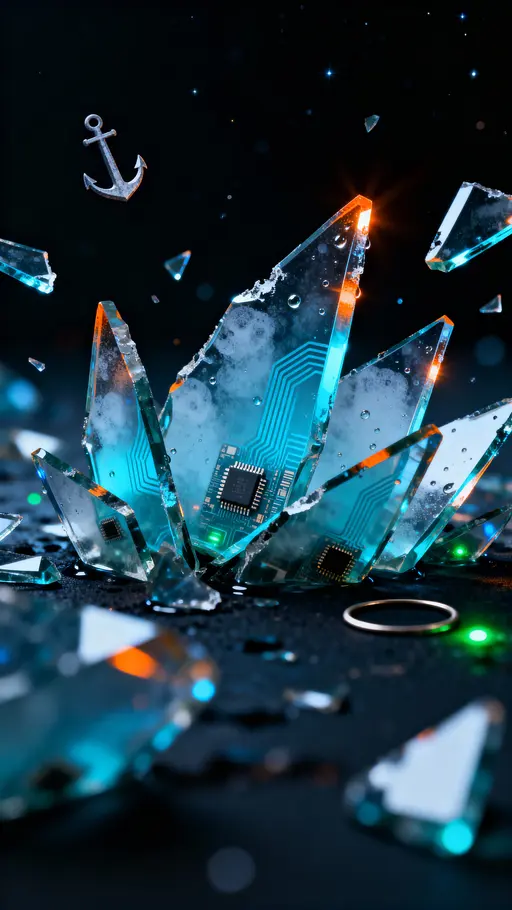 Translucent Glass Futuristic Wallpaper for AMOLED