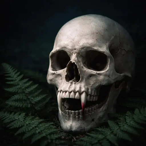 vampire skull fine-art portrait