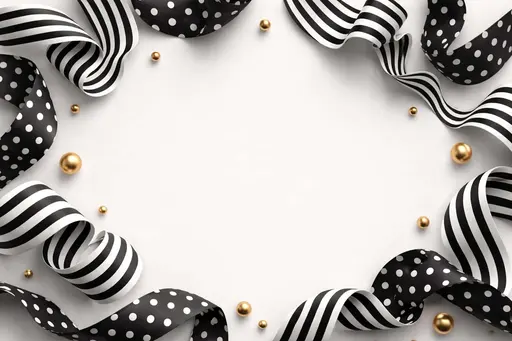 Wavy ribbon forms 3D render