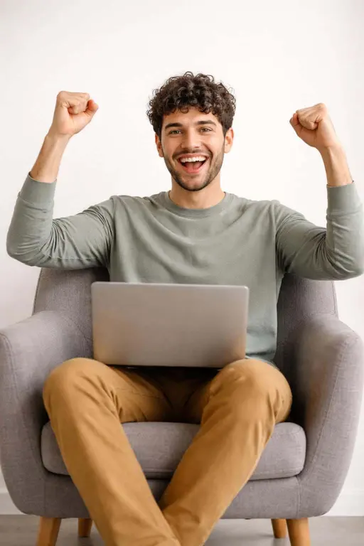 young-man in chair portrait photography
