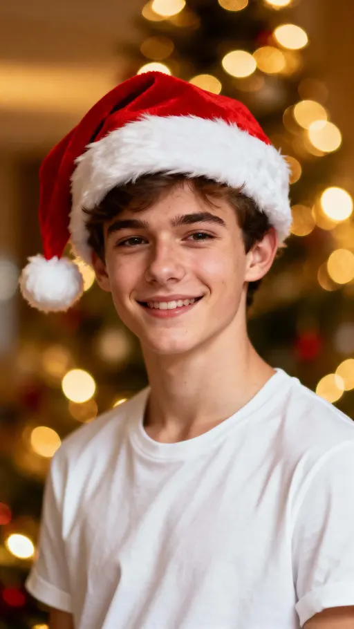 Young Santa Claus portrait smiling