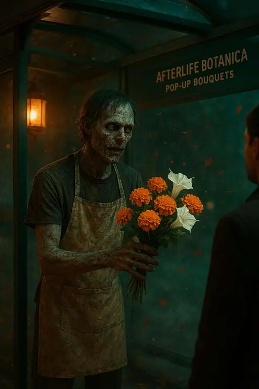 Zombie Florist at Glasshouse Tramstop